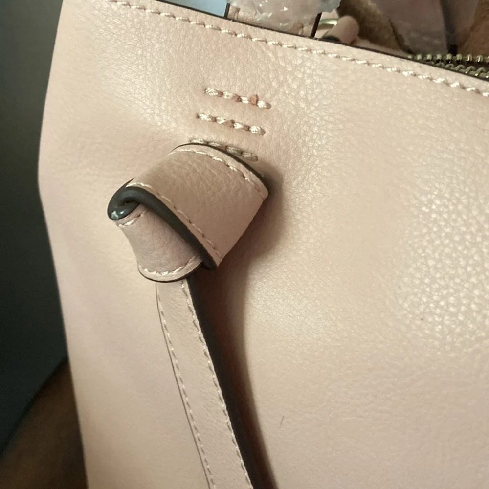 Splendid Blush Rose Leather Satchel Handbag NWT 🌹 - Picture 9 of 11